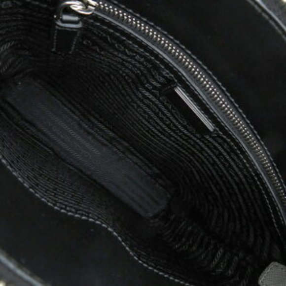 PRADA Shoulder Bag Triangle Saffiano Leather MARMO Plate - Picture 6 of 8